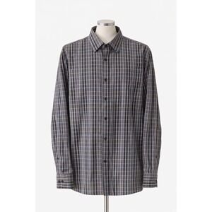 FX Fusion Men XL Button Down Shirt Stripe Preppy Normcore Classic‎ Workwear